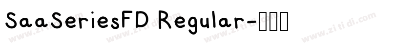 SaaSeriesFD Regular字体转换